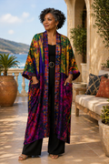 Radiant Jewel Silk Cardigan