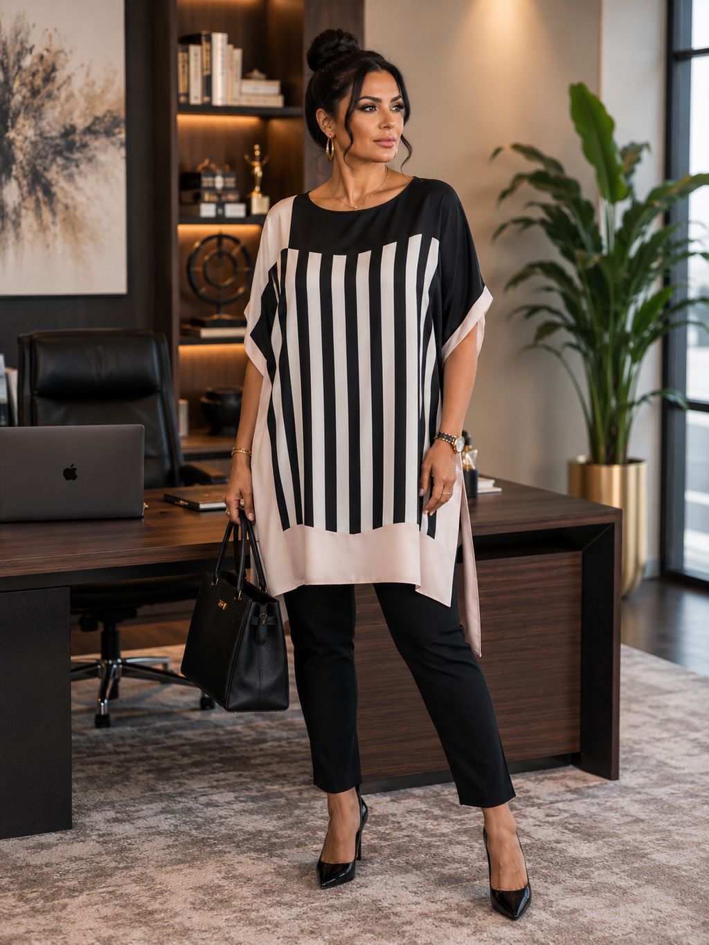 Monochrome Muse Luxe Tunic