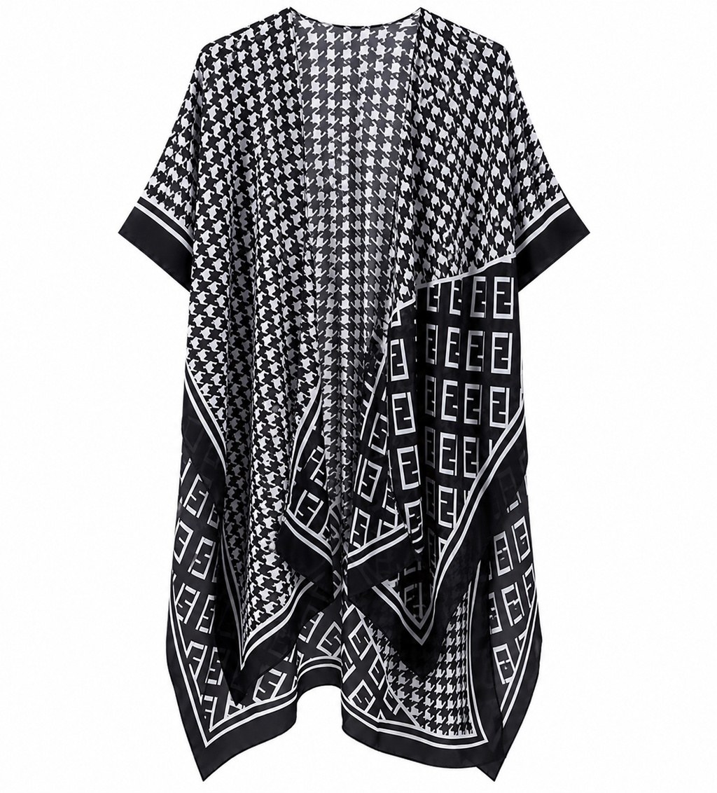 Midnight Mosaic Duster Shawl