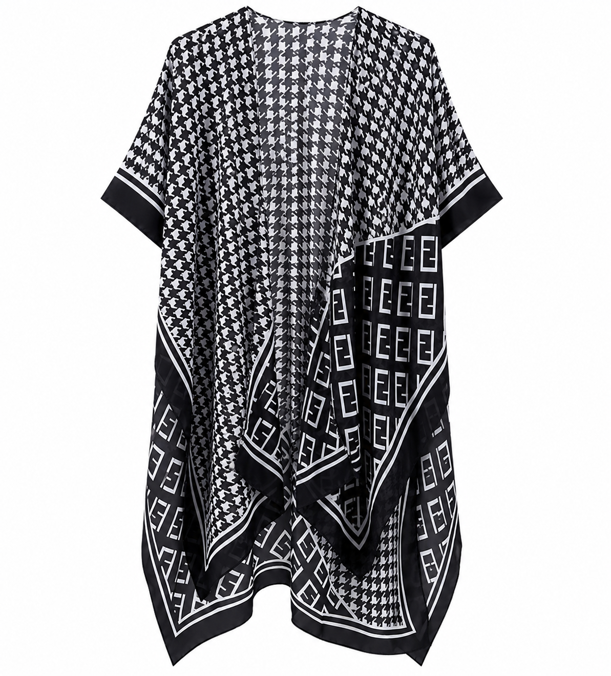 Midnight Mosaic Duster Shawl