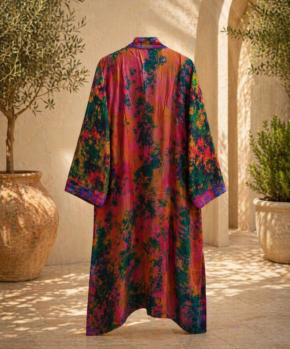 Radiant Jewel Silk Cardigan