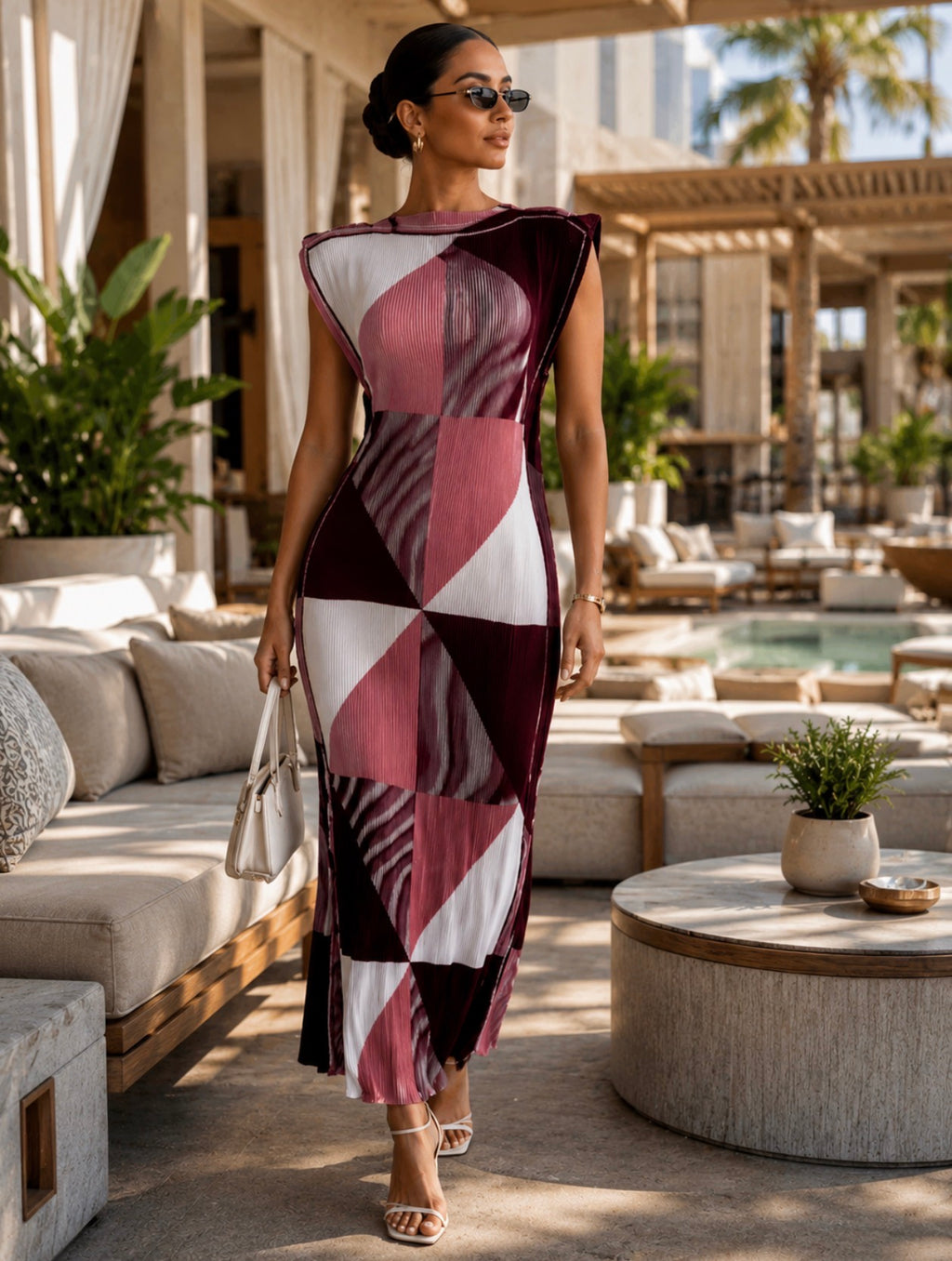 Rose Quartz Luxe Curve Dress