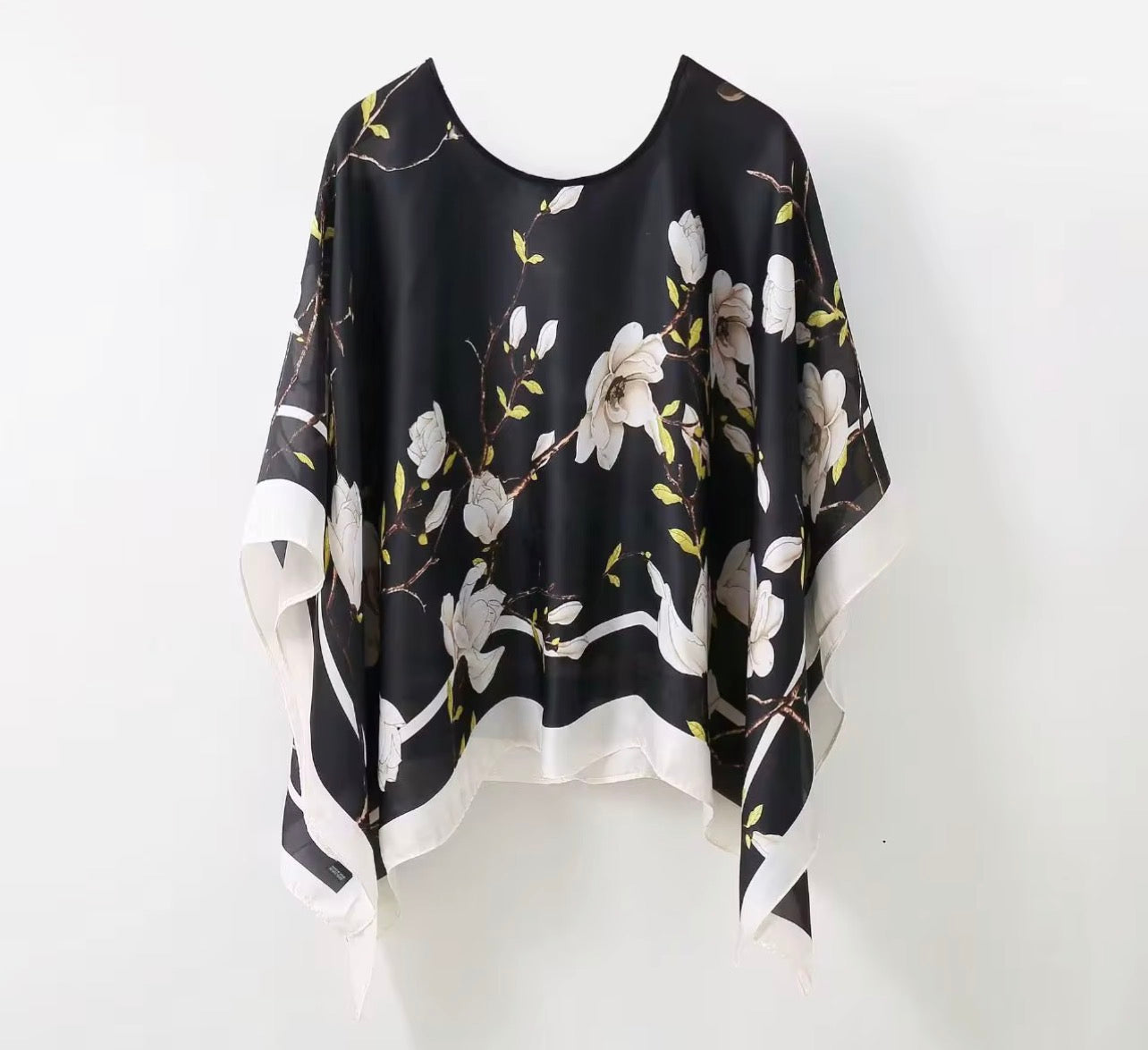 Midnight Magnolia Poncho