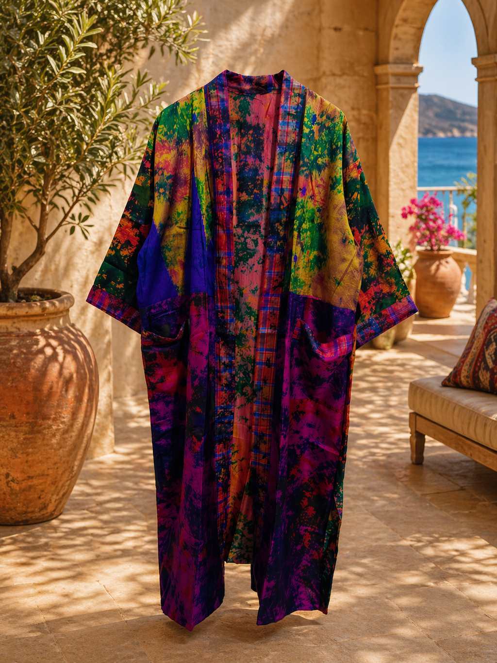 Radiant Jewel Silk Cardigan