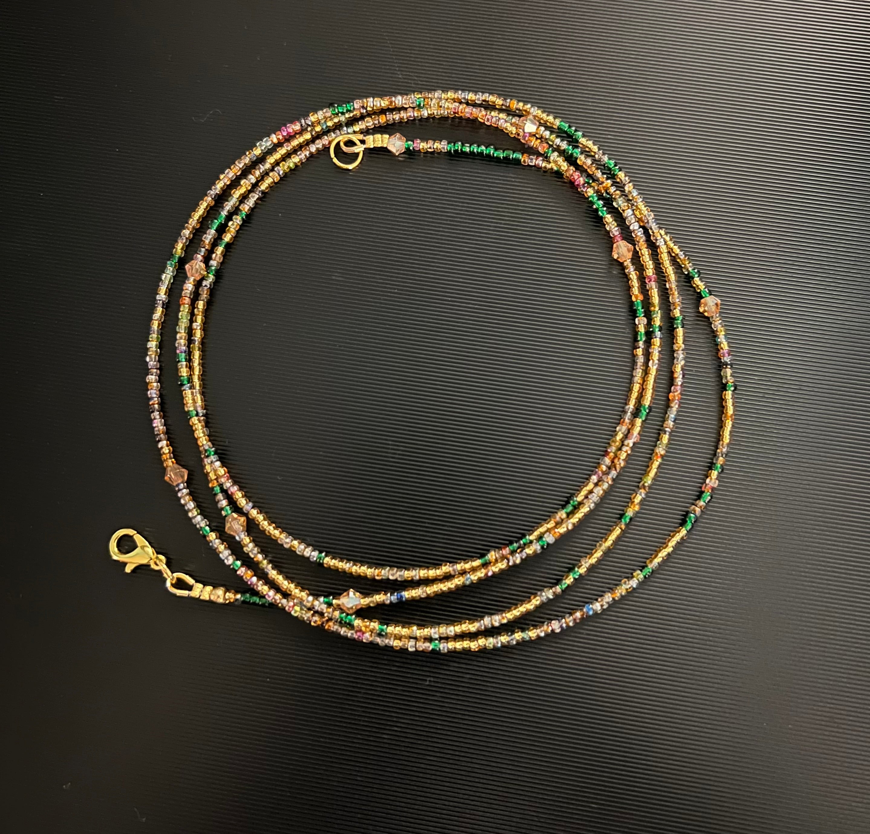 Golden Abundance Waist Beads 44inches