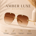 Amber Luxe Aviators