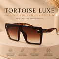Tortoise Luxe Shield Sunglasses
