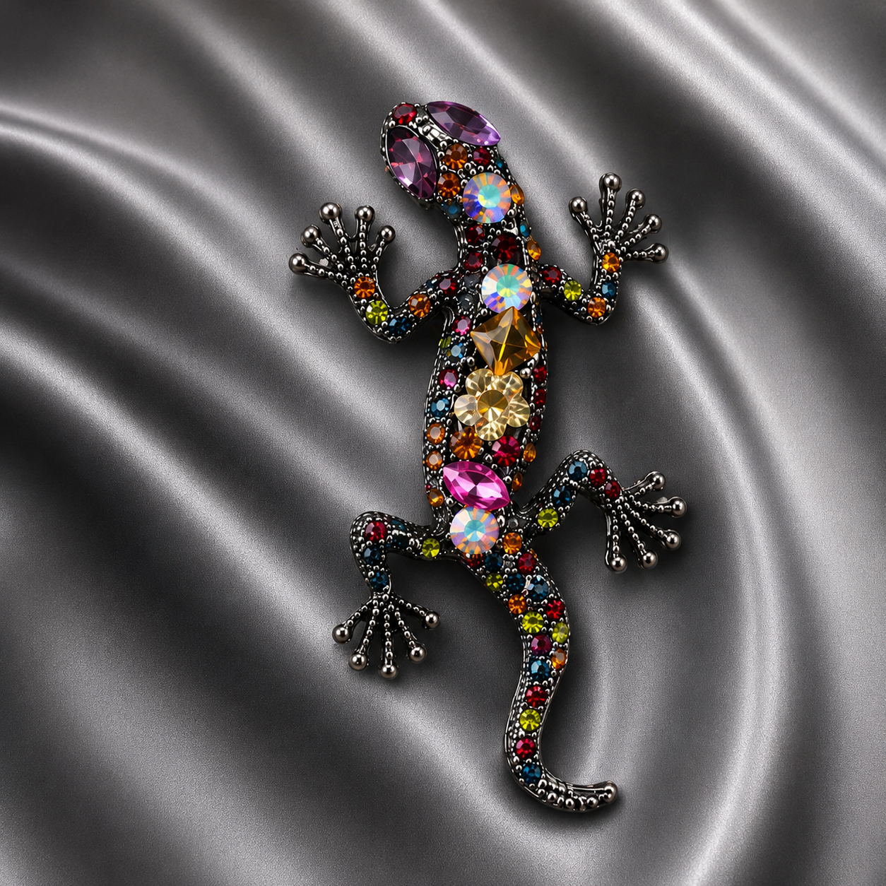 RAINBOW GECKO BROOCH