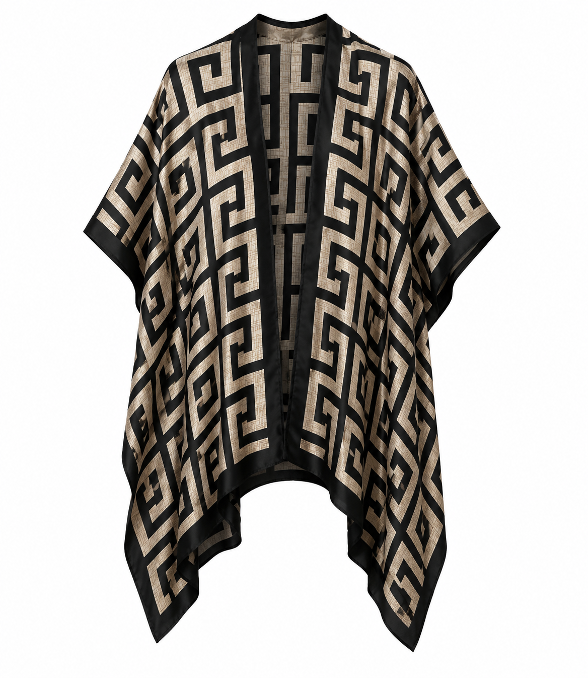 Geometric  Muse  Duster  Shawl