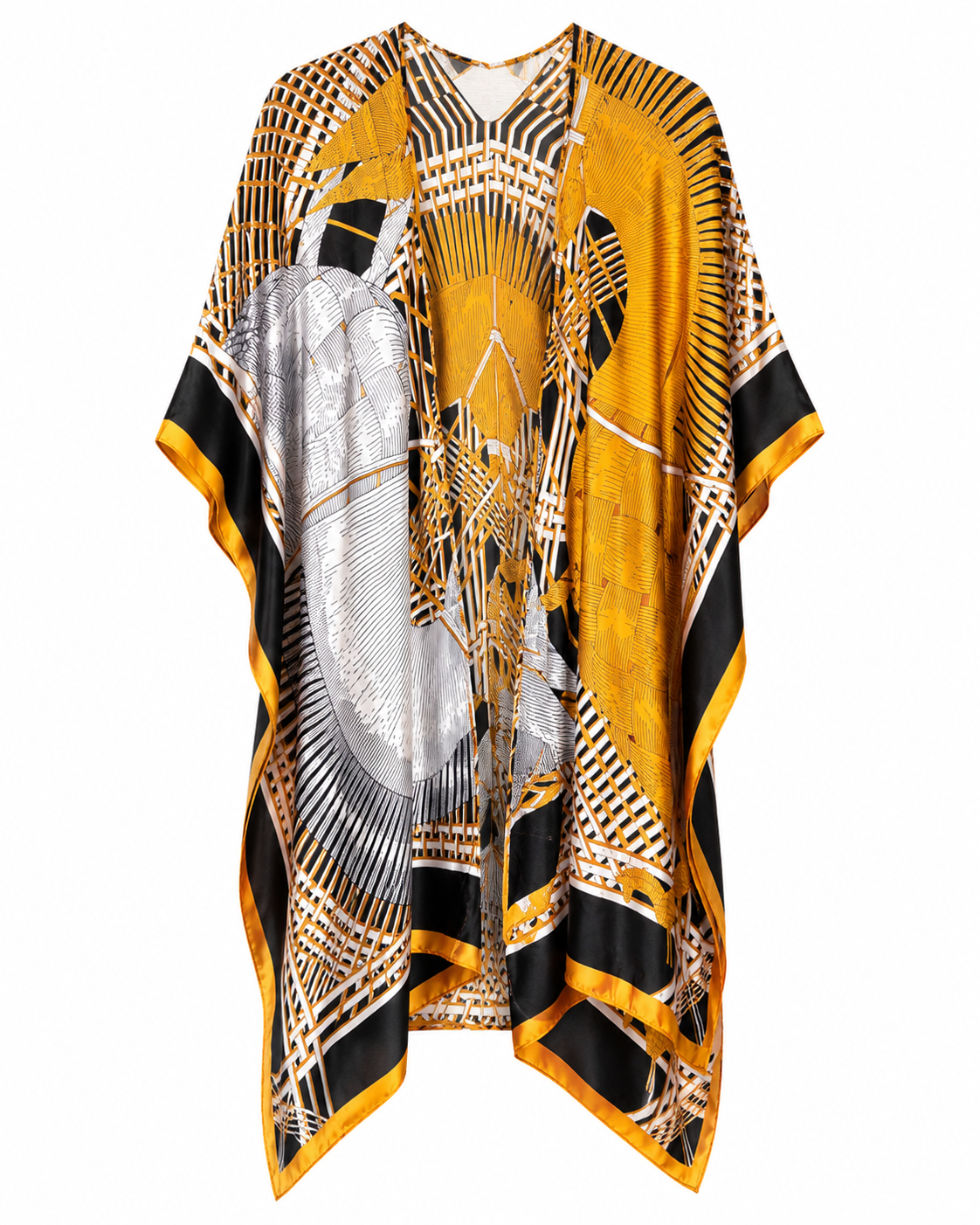 Golden Eclipse Duster Shawl