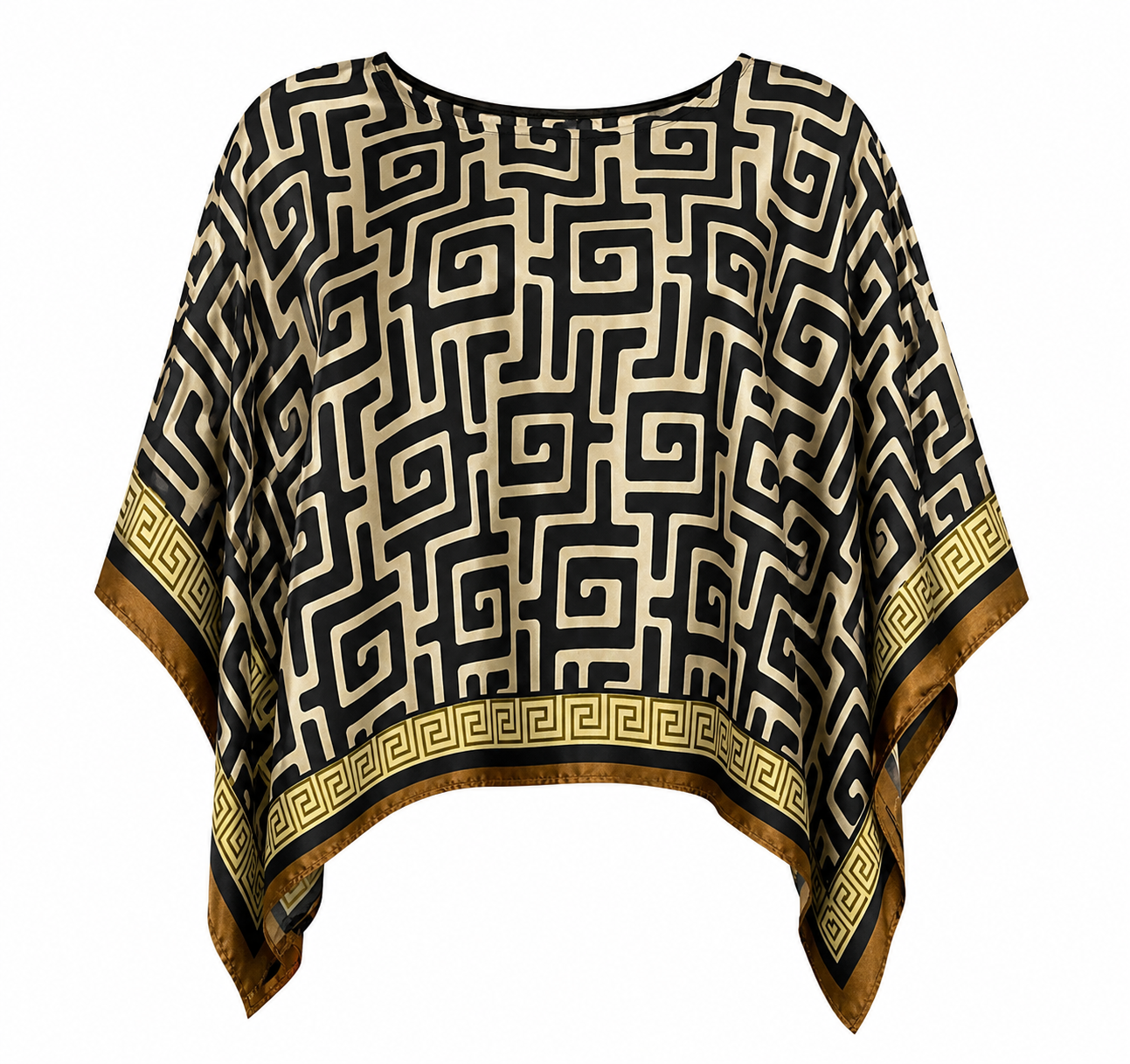 Golden Labyrinth Luxe Poncho